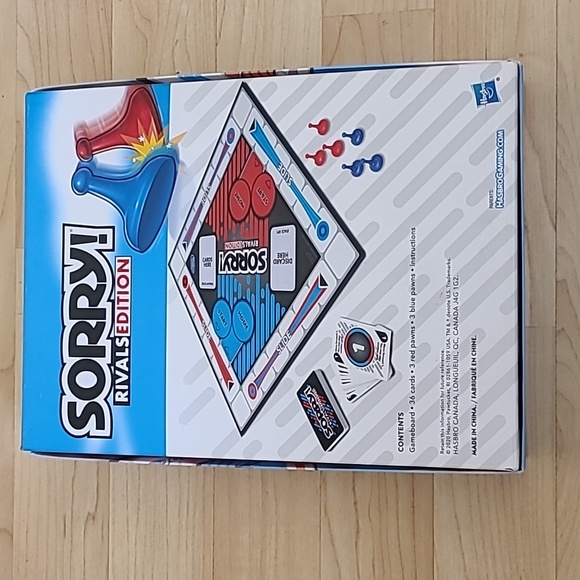 Sorry! Rivals Edition 2 Player Game Sealed Hasbro Gaming - Picture 6 of 6